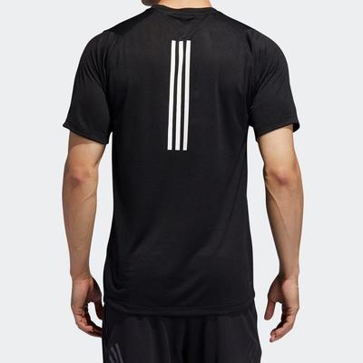 T Shirts Men's Black Crew Neck Moderate Straight Fit DX9505