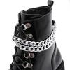 8cm Salto 2024 Sapatos Femininos Corrente Sola Grossa Plataforma Impermeável Sapatos Femininos Salto Alto Grosso Botas Curtas Lhx