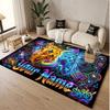 Fantasy Adventure Theme Soft Crystal Velvet Rug Custom Name & Text Print Non Slip Floor Rug for Bedroom Living Room
