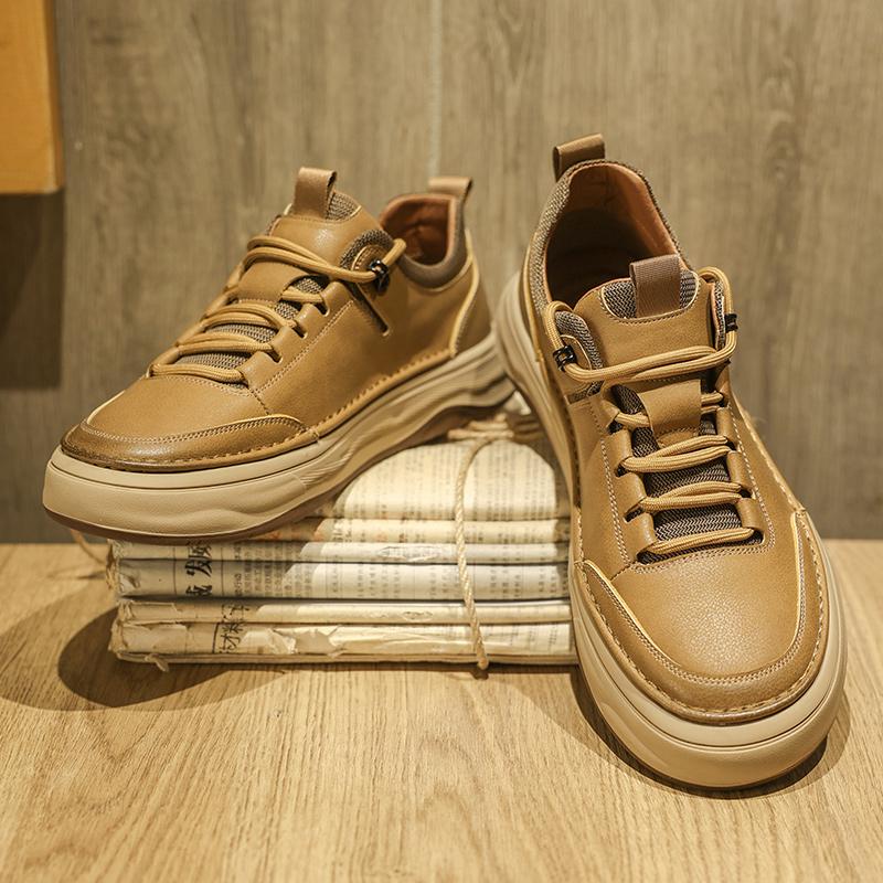 Casual Leather Mens Sneakers Hot Sale Men Casual Footwear New Trend Original Hiking Shoes Outdoor Non-Slip Man Treking Trainers