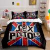 Retro Punk Style Decor Soft Comfortable Duvet Cover Bedding Set Included 1*Duvet Cover & 2*Pillowcases, Gift