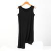 Vestido de Noite Feminino Plus Size 8XL Verão Sem Mangas Camisola Solta Vestido de Casa Casual