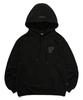 Logo Point Over Hoodie Black