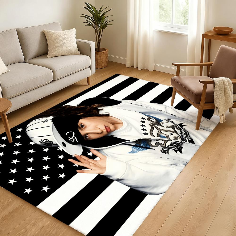 Gitarist T-Tom Kaulitz Zanger Vloermat Zacht Verdikt Absorberend Antislip Slaapkamer Woonkamer Deurmat Huisdecoratie Flanellen Vloerkleden