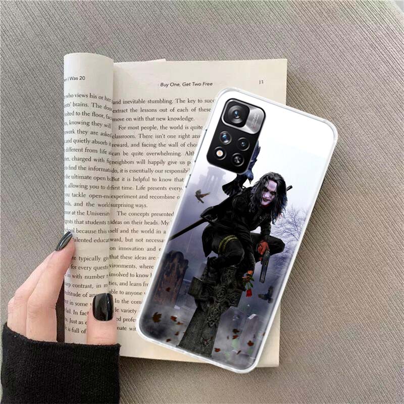 Movie THE C-CROW Phone Case For Redmi Note 13 12 Pro Plus 14 15 Pro 5G 11 11T 11E 11S 10 Pro 10S 9 9S Cover Cell Clear TPU Capa