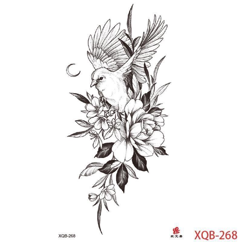NEW 1PCS Waterproof Tattoos Temporary Tattoo Sticker Flowers Rose Body Tattoos for Women Art Arm Hand Tattoos Wolf Tiger Lion Painting Tatoos