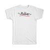 Gift T-Shirt : Maldives Flag Colors Maldivian Travel Expat Country Minimalist