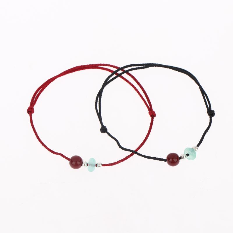 1/2 Stuks Handgemaakte Geluks Koord Gevlochten Armbanden Voor Vrouwen Geluk Rijkdom Polsband Koppel Vriendschap Sieraden Cadeaus