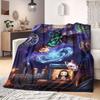 Demon Slayer Professional Print Flannel Blanket, Cartoon Graphic for Living Room, Warm Bedding, Versatile Travel Use_LIAN