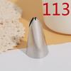 ZISIZ 113# 304 Stainless Steel Leaf & Bowknot Cake Decorating Nozzle