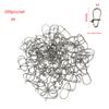 Fast Lock Line Tackle Stainless Steel Connector Oval Split Rings Fishing Hanging Snap Barrel Swivel