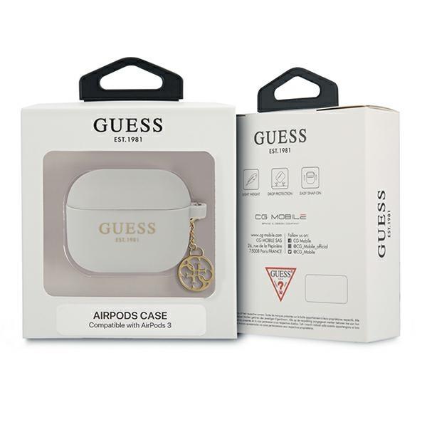 Etui Do AirPods 3 Guess Silicone Charm Szare