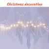 Luz Decorativa Navideña Familia de Ciervos 3 Piezas Exterior Impermeable Adornos de Renos Para Jardín Patio Fiesta Decoración
