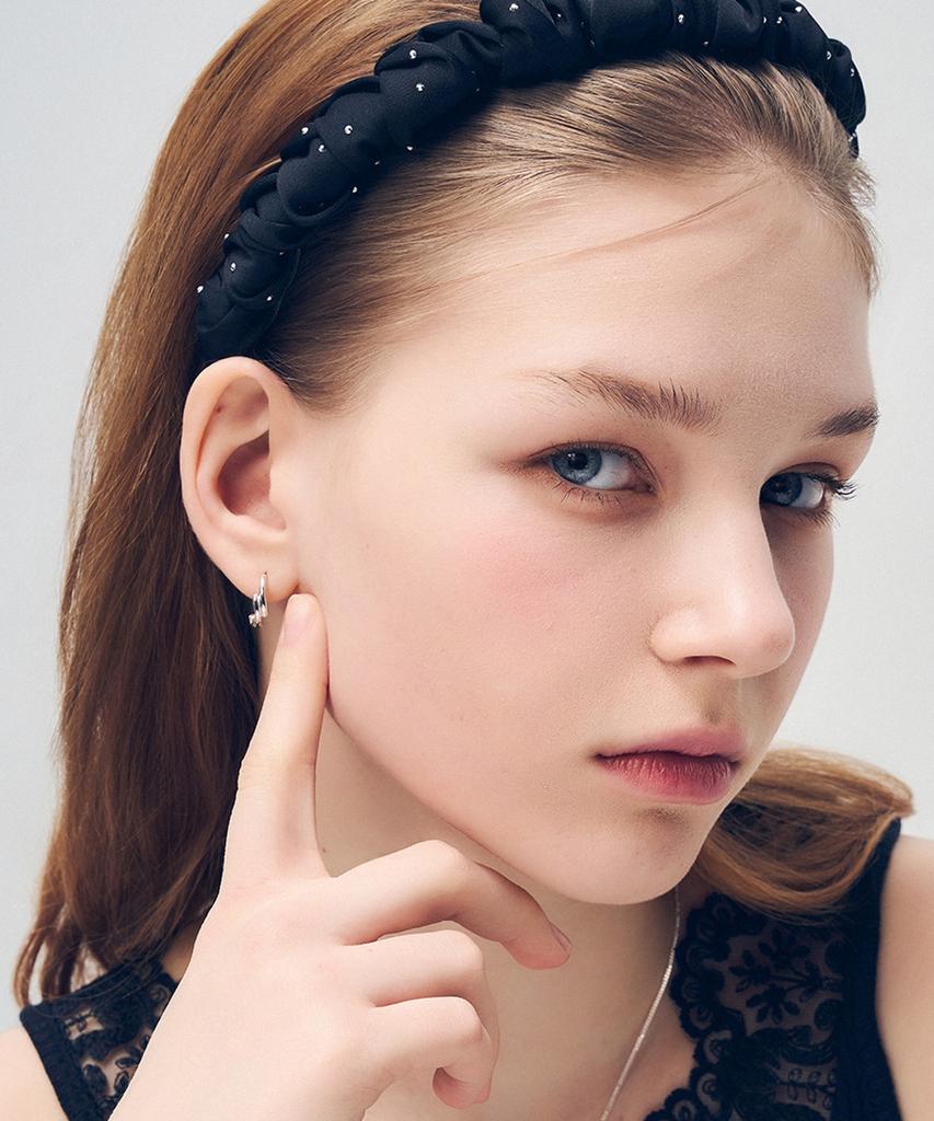 Dana Burton [925 Silver] Laguna Wave One-Touch Earrings