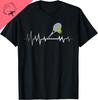 Tennis Heartbeat Shirt Sports Lover Tee TShirt Unisex Summer Streetwear Tops Cotton Funny Shirt Mens Clothing Ropa Hombre