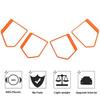 Orange Interior Door Speaker Cover Trim Frame For Ford F150 -22 Accessories