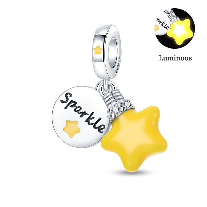 Copper Sun Moon Stars Sparkling Stars Claw Cat Shell Charms Beads Fit Pan Original Bracelets Diy Fine Jewelry Gift