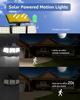 LE Solar Lights for Outside, Solar Lights Outdoor with Motion Sensor, WL4000 High Brightness, 3 Adjustable Heads 270° Wide Light
