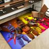 Game F-Five Nights At F-Freddy's Floor Mat Soft Flannel Floor Mat Suitable for Entryways, Living Rooms, Bedrooms, and Bathrooms