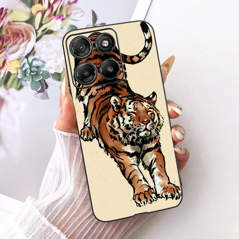 Für Motorola Moto G15 Power Case MotoG17 Luxuriöses Schmetterlingsbemaltes Cover Weiche TPU Handyhülle Für Motorola G17 Power MotoG15 Hülle