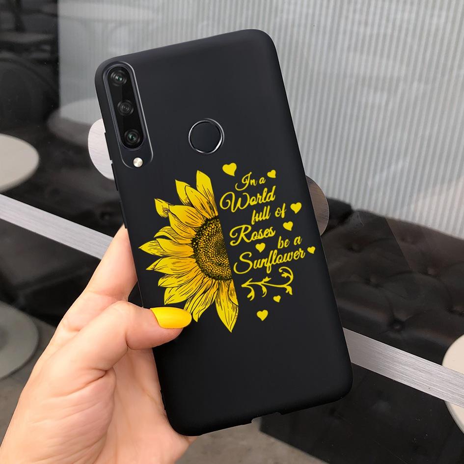 For Huawei Y6P Y7P Case 2020 New Fashion Butterfly Flower Painted Phone Cover For Huawei Y7P Funda Y 7P Y 6P HuaweiY6P Soft Capa