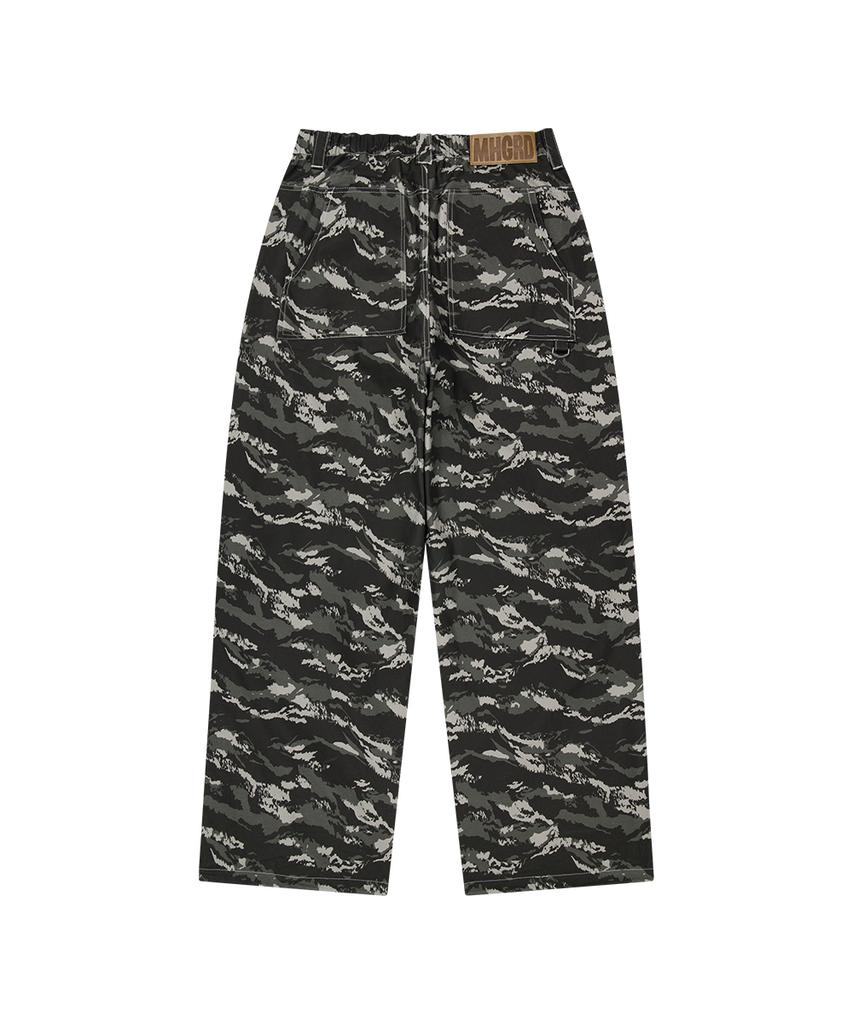 MAHAGRID Tiger Camo Wide Pants Khaki(Mg2Gsmpa11A)