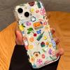 Transparent Fruit Juice Print Phone Case For iPhone 16 15 14 13 12 11 X XS XR 7 8 Pro Max Plus Mini Clear Airbag Funda