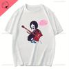 T-shirt en coton Adventure Time à la mode Marceline la Reine Vampire T-shirt à manches courtes Été Col rond Vêtements Unisexe Hauts Décontractés