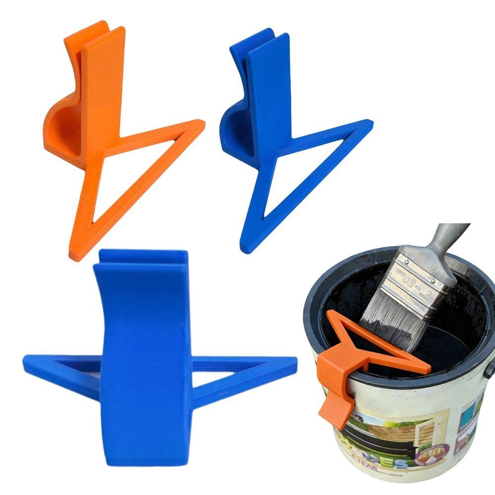 Clip-on Paint Can Brush Cleaner Drip-Proof Paint Scraping Tool for No-mess Decorating
