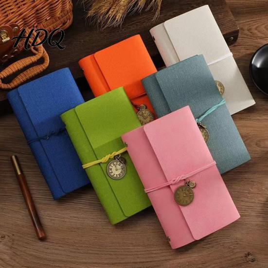 Thick Paper Notebook A6 Faux Leather Journal Notebook 6 Ring Loose Leaf