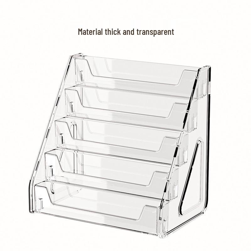 Étagère à niveaux en acrylique pour livres d'images et magazines pour enfants