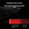 Lampe Arrière de Vélo COB Recharge Type-C Lumière à Détection Automatique de Freinage 4 Modes Lampe de Poche Avertissement de Cyclisme Accessoires de Vélo Lumières