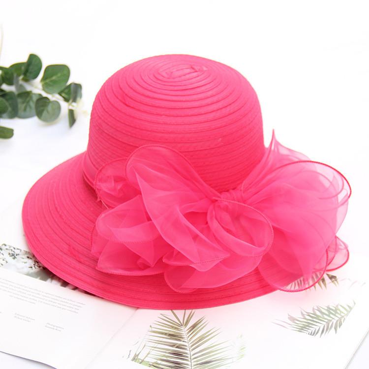 Sun Protection Wide Brim Hat With Butterfly Bow For Summer Outdoor Travel Womens Fashion