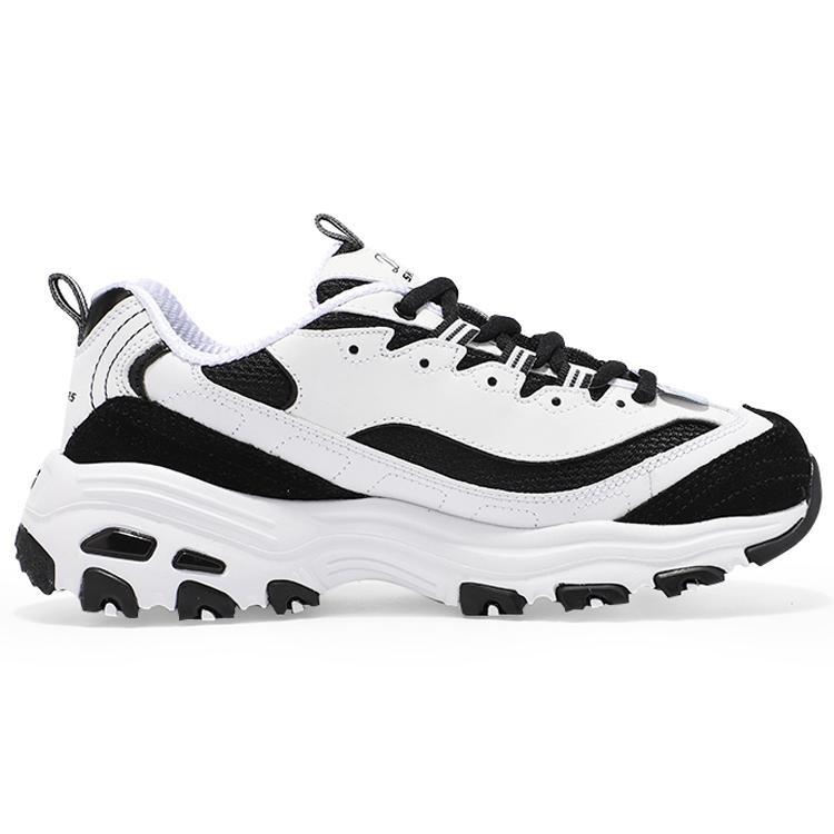 Skechers D'lites White Black Women's 13148-WBK