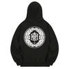 Khb0118 Flower Khan Fleece-Lined Hoodie - Black