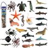 Children's Marine Animal Simulation Toys - 24-Piece Set for Early Learning and Cognitive Development