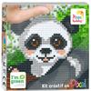 PIXEL Kit criativo quadro 12x12cm - Panda