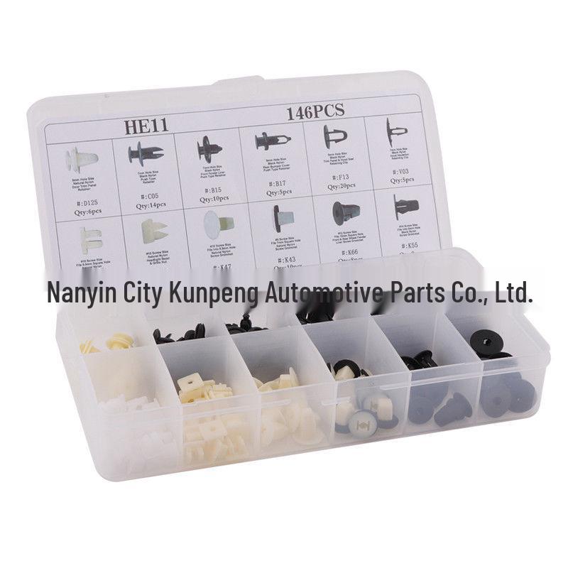 Universal Car Body Fasteners Clips: 146-Piece Set for Toyota & Mitsubishi