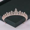 Rose Trendy Color Gold Tiaras And Crowns Pearl Crystal Princess Diadems Sale Queen Wedding Bridal Hair Accessories Headpiece