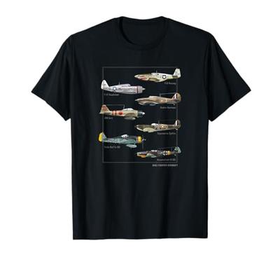 World War II Warbird Fighter Aircraft T-Shirt