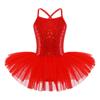 Prom Girls Fairy Ballerina Kids Party Costume Sequined Mermaid Dance Dress Dancewear Gymnastic Leotard Ballet Tutu Dress