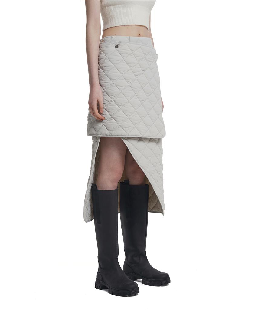 Trunk Project Detachable Quilted Skirt_White