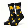 Passende Muster Mittellange Baumwollsocken für Paare, Trendige Neuheitssocken