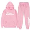 Nou în Set de hanorace Îmbrăcăminte Îmbrăcăminte sport Marca de modă Pulover imprimat cu litere Trening 2 piese Outfits pentru femei