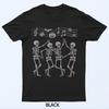 Tanzende Skelette Halloween Musiknoten Symphonie Tanz T-Shirt