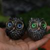 Lucky Owl Owl Figurine Beads Realistic Owl Ornament Model Toy Owl Mini Statue  Gift