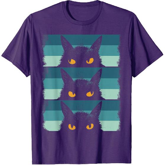Cat Lover, Grumpy Black Kitten, Cat Mom, Cat Dad T-Shirt