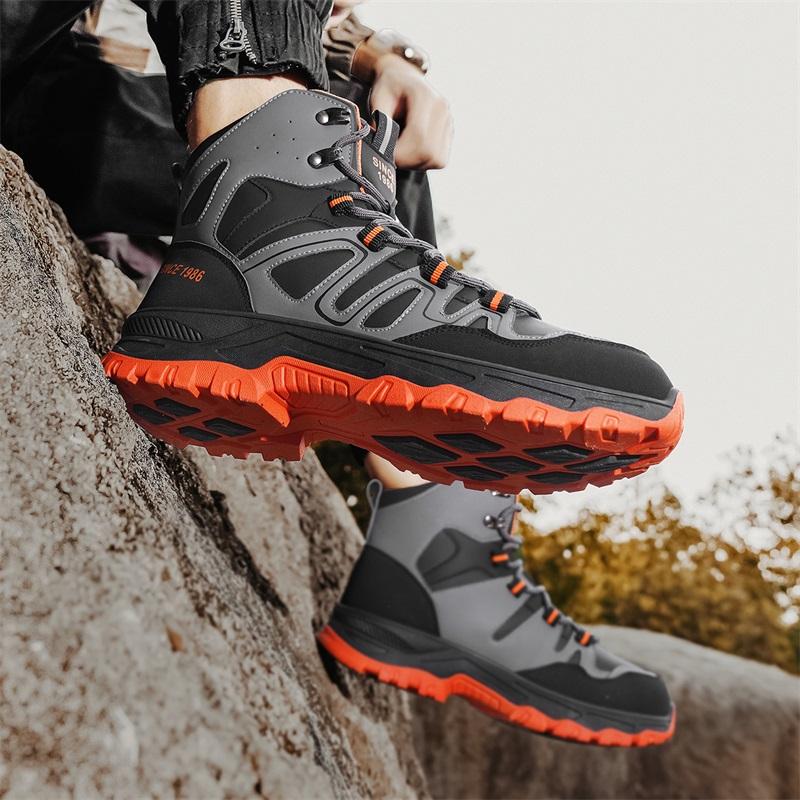 Mode Herfst Winter Herenschoenen Hoge Werklaarzen Antislip Wandelschoenen Trendy Schoenen Veelzijdige Casual Britse Stijl Wandelschoenen