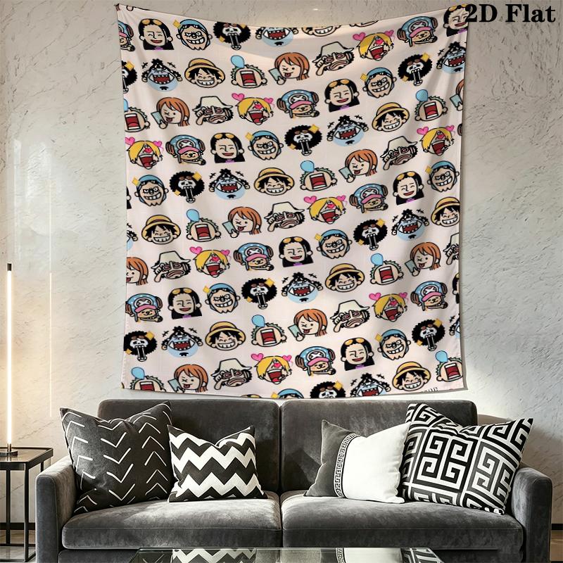 One Piece Wandteppich Ästhetisches Wandbehang Gedruckter Stoffdecke Dekorative Wandteppiche für Schlafzimmer Wohnzimmer Heimdeko