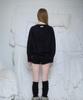 ROSEFRANTZ Fur V-Neck Knit [Black]